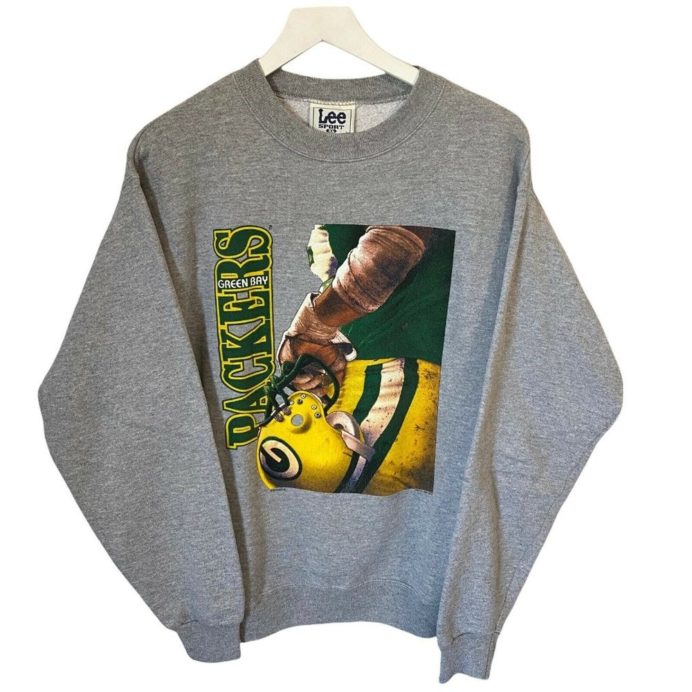 Lee Sports Vintage 1996 90s Green Bay Packers Crew Neck Sweatshirt XL Made USA